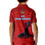 Haiti Football Kid Polo Shirt Les Grenadieres 2023 World Cup Red Version - Wonder Print Shop
