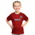 Haiti Football Kid T Shirt Les Grenadieres 2023 World Cup Red Version - Wonder Print Shop