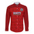 Haiti Football Long Sleeve Button Shirt Les Grenadieres 2023 World Cup Red Version - Wonder Print Shop