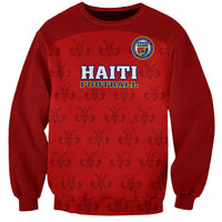 Haiti Football Sweatshirt Les Grenadieres 2023 World Cup Red Version - Wonder Print Shop