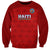 Haiti Football Sweatshirt Les Grenadieres 2023 World Cup Red Version - Wonder Print Shop