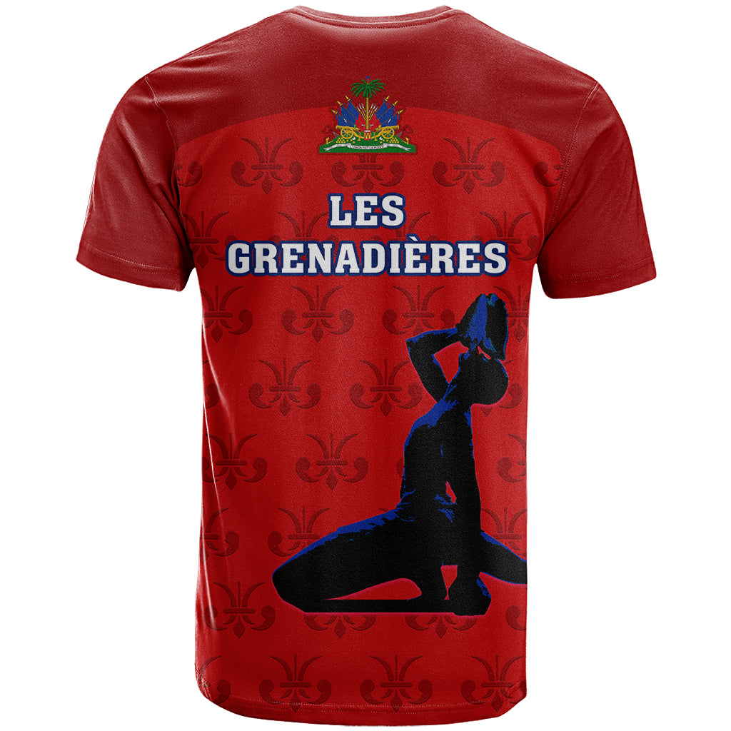 Haiti Football T Shirt Les Grenadieres 2023 World Cup Red Version - Wonder Print Shop