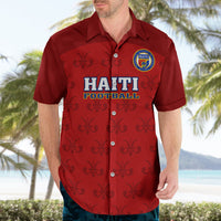 Custom Haiti Football Hawaiian Shirt Les Grenadieres 2023 World Cup Red Version - Wonder Print Shop