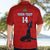 Custom Haiti Football Hawaiian Shirt Les Grenadieres 2023 World Cup Red Version - Wonder Print Shop