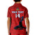 Custom Haiti Football Kid Polo Shirt Les Grenadieres 2023 World Cup Red Version - Wonder Print Shop