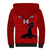 Custom Haiti Football Sherpa Hoodie Les Grenadieres 2023 World Cup Red Version - Wonder Print Shop