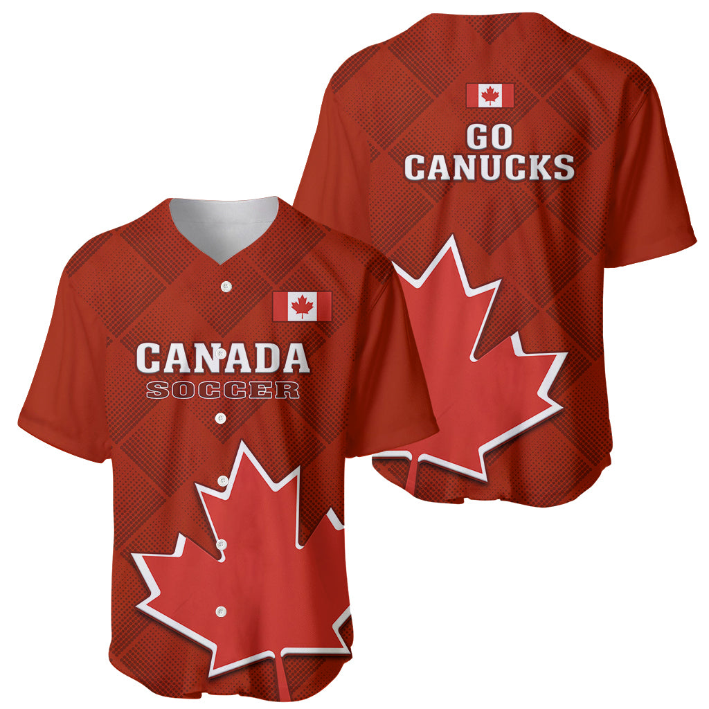 Canada Soccer Baseball Jersey Go Canucks Maple Leaf 2023 World Cup - Wonder Print Shop