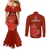 canada-soccer-couples-matching-mermaid-dress-and-long-sleeve-button-shirts-go-canucks-maple-leaf-2023-world-cup