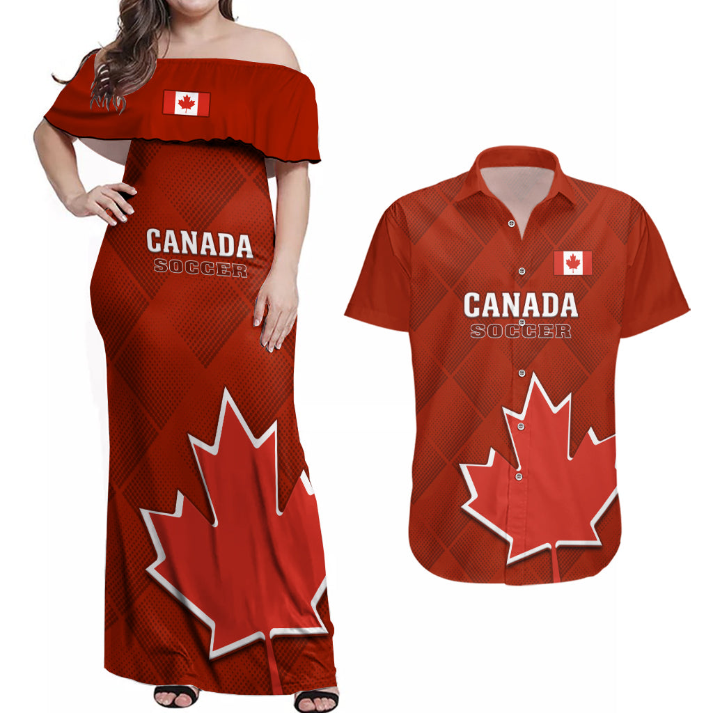 canada-soccer-couples-matching-off-shoulder-maxi-dress-and-hawaiian-shirt-go-canucks-maple-leaf-2023-world-cup