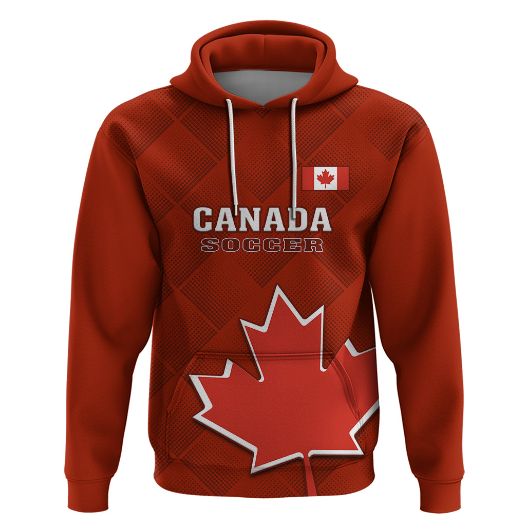 Canada Soccer Hoodie Go Canucks Maple Leaf 2023 World Cup - Wonder Print Shop