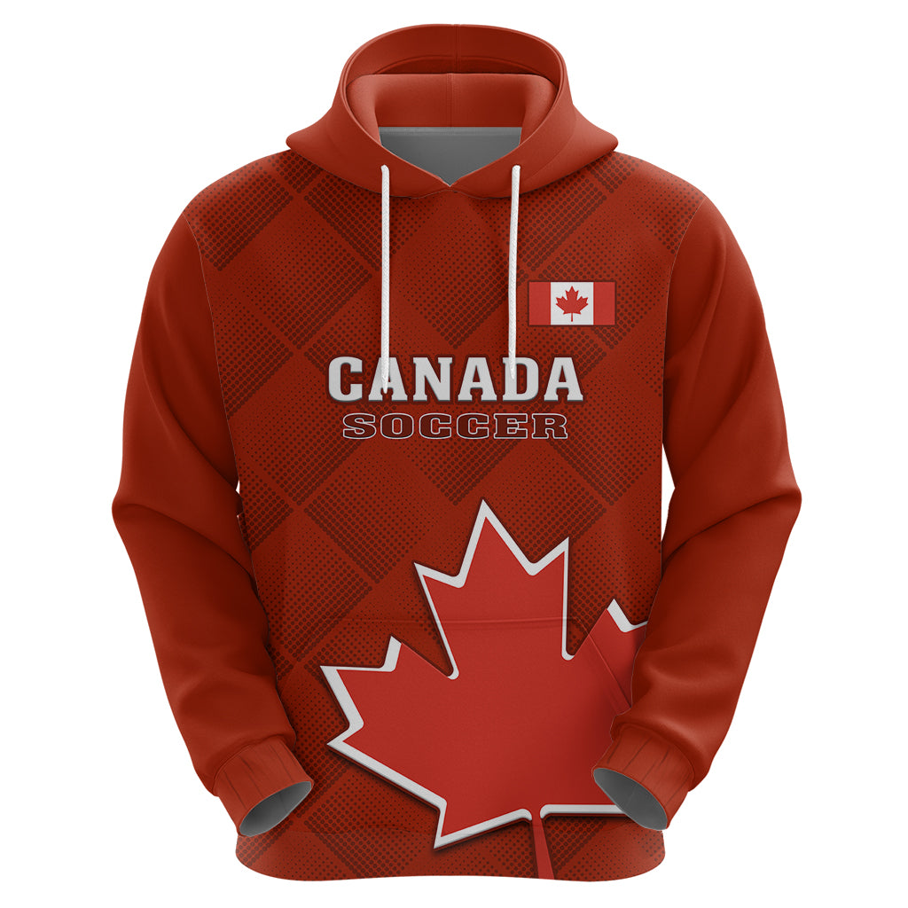 Canada Soccer Hoodie Go Canucks Maple Leaf 2023 World Cup - Wonder Print Shop