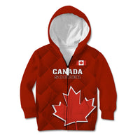 Canada Soccer Kid Hoodie Go Canucks Maple Leaf 2023 World Cup - Wonder Print Shop