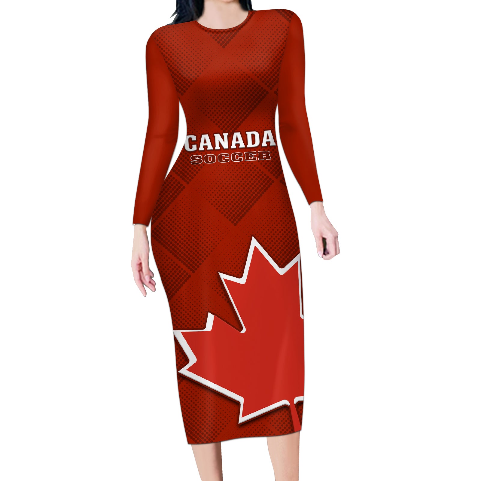 canada-soccer-long-sleeve-bodycon-dress-go-canucks-maple-leaf-2023-world-cup