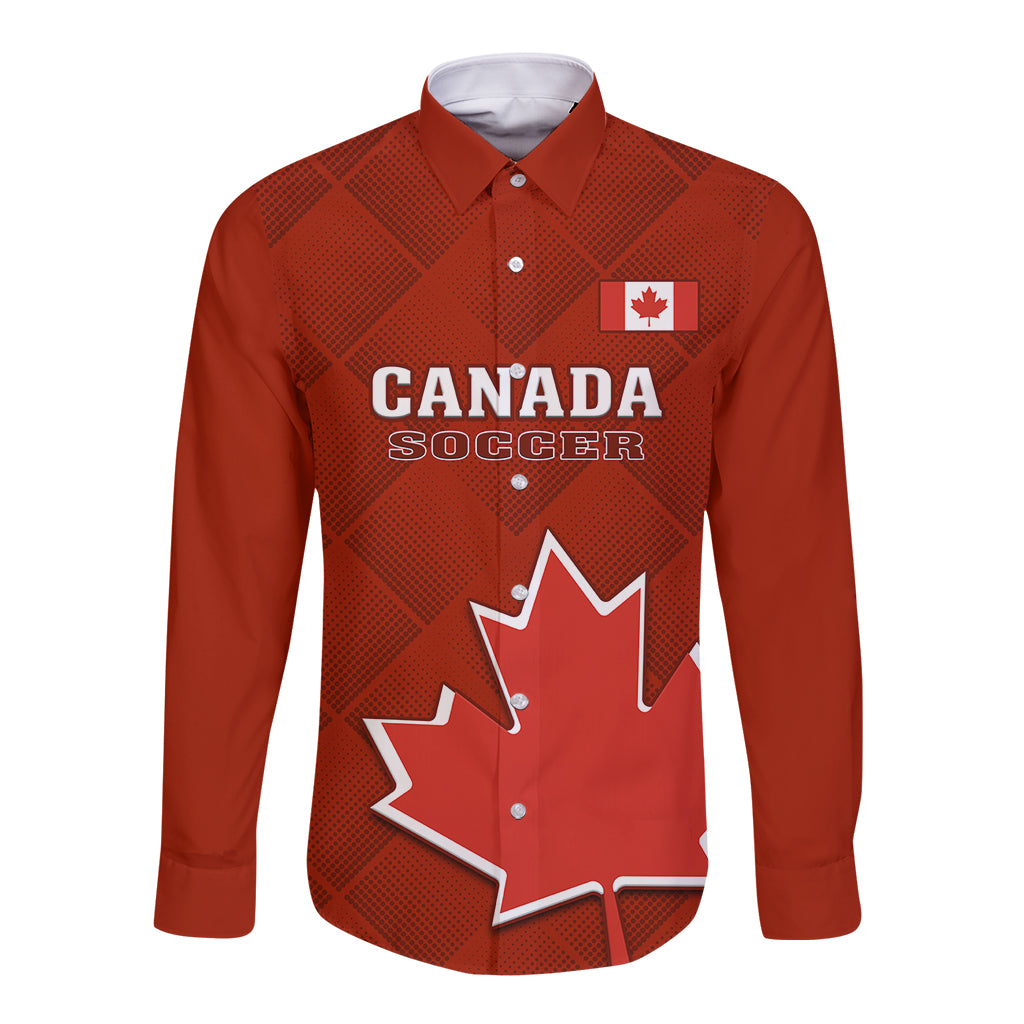 canada-soccer-long-sleeve-button-shirt-go-canucks-maple-leaf-2023-world-cup