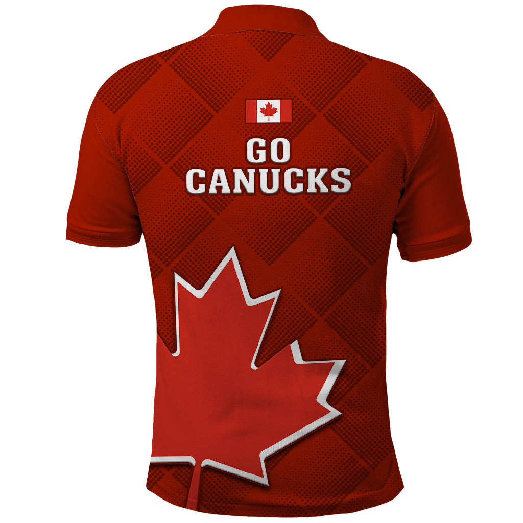 Canada Soccer Polo Shirt Go Canucks Maple Leaf 2023 World Cup - Wonder Print Shop