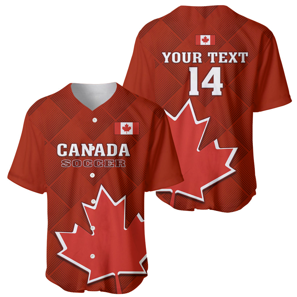 Custom Canada Soccer Baseball Jersey Go Canucks Maple Leaf 2023 World Cup - Wonder Print Shop