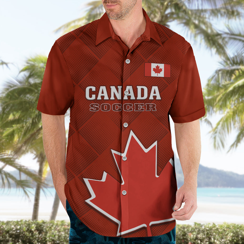 Custom Canada Soccer Hawaiian Shirt Go Canucks Maple Leaf 2023 World Cup - Wonder Print Shop