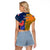 France And Australia Rugby Raglan Cropped T Shirt 2023 World Cup Le Bleus Wallabies Together - Wonder Print Shop