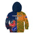 Custom France And Australia Rugby Kid Hoodie 2023 World Cup Le Bleus Wallabies Together - Wonder Print Shop
