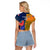 Custom France And Australia Rugby Raglan Cropped T Shirt 2023 World Cup Le Bleus Wallabies Together - Wonder Print Shop