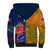 Custom France And Australia Rugby Sherpa Hoodie 2023 World Cup Le Bleus Wallabies Together - Wonder Print Shop