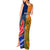 Custom France And Australia Rugby Tank Maxi Dress 2023 World Cup Le Bleus Wallabies Together - Wonder Print Shop