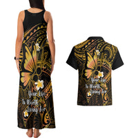 Polynesia Suicide Prevention Awareness Couples Matching Tank Maxi Dress and Hawaiian Shirt Your Life Is Worth Living For Polynesian Purple Pattern - Wonder Print Shop