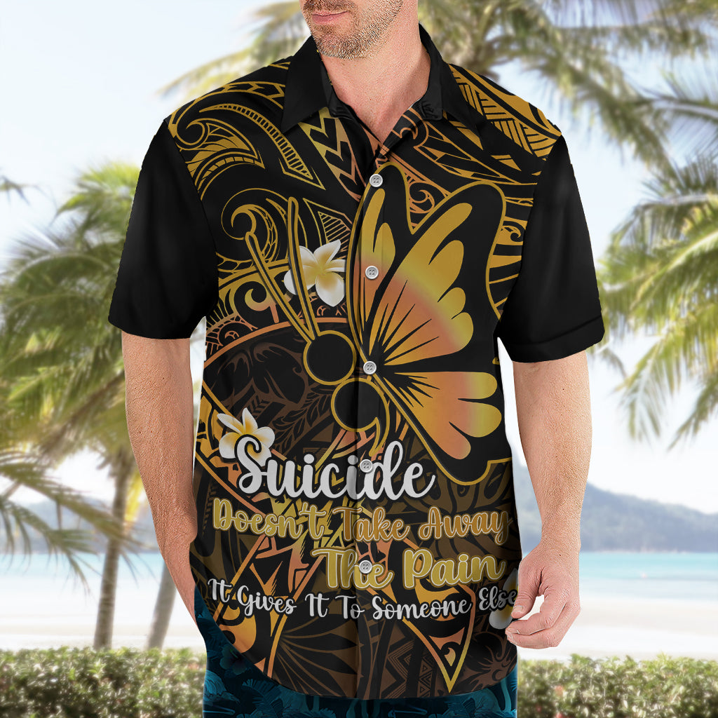 Polynesia Suicide Prevention Awareness Hawaiian Shirt Your Life Is Worth Living For Polynesian Purple Pattern - Wonder Print Shop