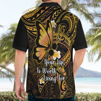 Polynesia Suicide Prevention Awareness Hawaiian Shirt Your Life Is Worth Living For Polynesian Purple Pattern - Wonder Print Shop