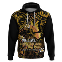 Polynesia Suicide Prevention Awareness Hoodie Your Life Is Worth Living For Polynesian Purple Pattern - Wonder Print Shop