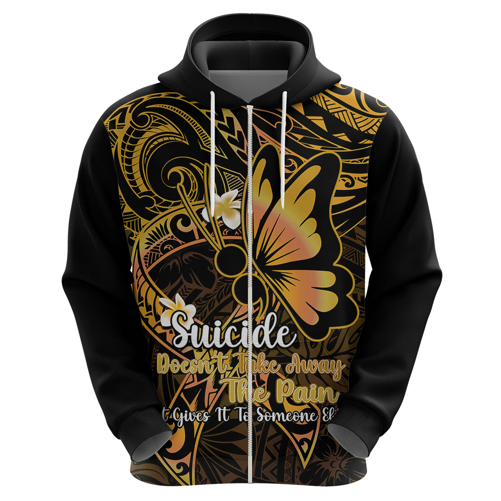 Polynesia Suicide Prevention Awareness Hoodie Your Life Is Worth Living For Polynesian Purple Pattern - Wonder Print Shop