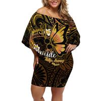 Polynesia Suicide Prevention Awareness Off Shoulder Short Dress Your Life Is Worth Living For Polynesian Purple Pattern - Wonder Print Shop