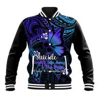 Polynesia Suicide Prevention Awareness Baseball Jacket Your Life Is Worth Living For Polynesian Gold Pattern - Wonder Print Shop