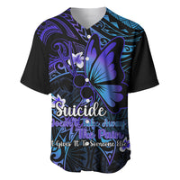 Polynesia Suicide Prevention Awareness Baseball Jersey Your Life Is Worth Living For Polynesian Gold Pattern - Wonder Print Shop