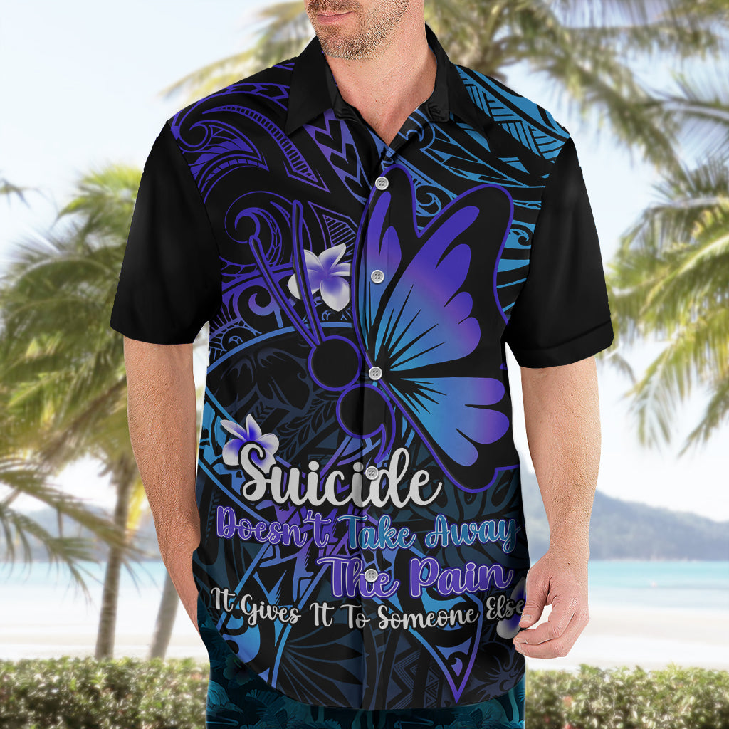 Polynesia Suicide Prevention Awareness Hawaiian Shirt Your Life Is Worth Living For Polynesian Gold Pattern - Wonder Print Shop