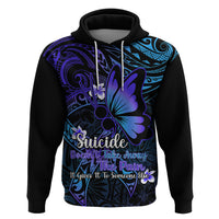 Polynesia Suicide Prevention Awareness Hoodie Your Life Is Worth Living For Polynesian Gold Pattern - Wonder Print Shop