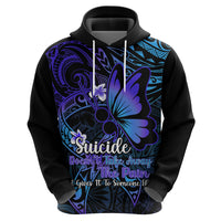Polynesia Suicide Prevention Awareness Hoodie Your Life Is Worth Living For Polynesian Gold Pattern - Wonder Print Shop