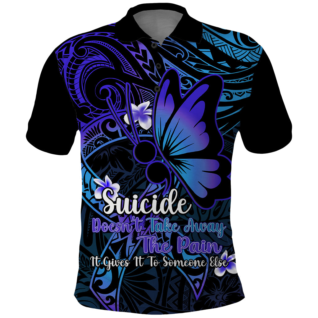 Polynesia Suicide Prevention Awareness Polo Shirt Your Life Is Worth Living For Polynesian Gold Pattern - Wonder Print Shop