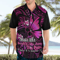 Polynesia Suicide Prevention Awareness Hawaiian Shirt Your Life Is Worth Living For Polynesian Pink Pattern - Wonder Print Shop