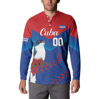 Custom Baseball Cuba 2024 Button Sweatshirt Cuban Trogon - Dynamic Style - Wonder Print Shop