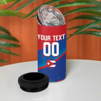Custom Baseball Cuba 2024 4 in 1 Can Cooler Tumbler Cuban Trogon - Dynamic Style - Wonder Print Shop