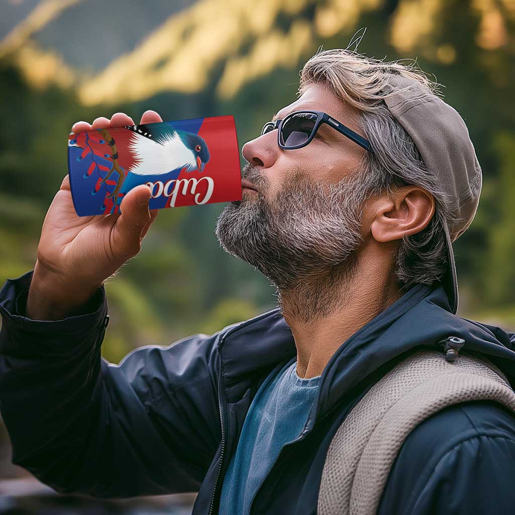 Custom Baseball Cuba 2024 4 in 1 Can Cooler Tumbler Cuban Trogon - Dynamic Style - Wonder Print Shop