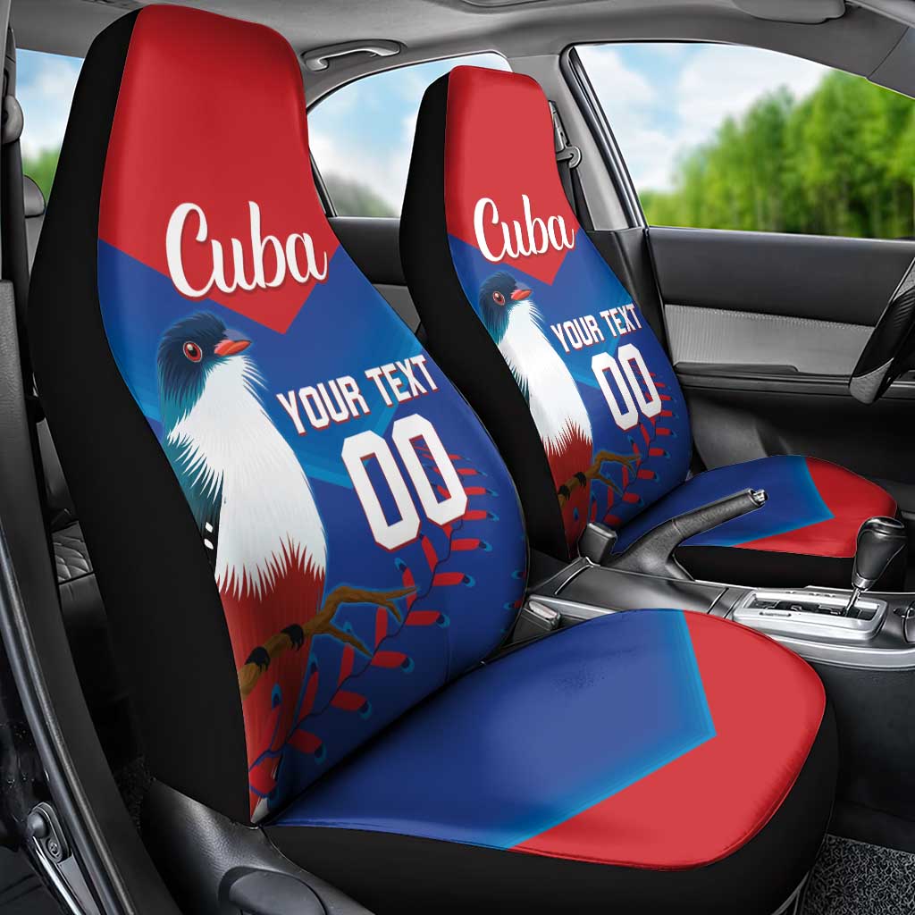 Custom Baseball Cuba 2024 Car Seat Cover Cuban Trogon - Dynamic Style - Wonder Print Shop