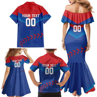 Custom Baseball Cuba 2024 Family Matching Mermaid Dress and Hawaiian Shirt Cuban Trogon - Dynamic Style - Wonder Print Shop