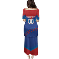 Custom Baseball Cuba 2024 Family Matching Puletasi and Hawaiian Shirt Cuban Trogon - Dynamic Style - Wonder Print Shop