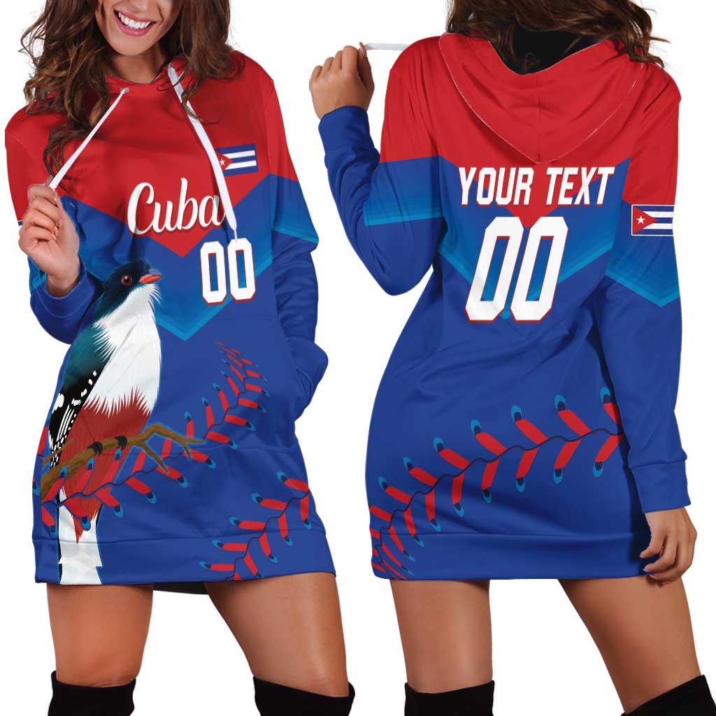 Custom Baseball Cuba 2024 Hoodie Dress Cuban Trogon - Dynamic Style - Wonder Print Shop