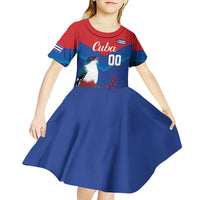 Custom Baseball Cuba 2024 Kid Short Sleeve Dress Cuban Trogon - Dynamic Style - Wonder Print Shop