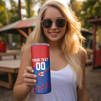 Custom Baseball Cuba 2024 Skinny Tumbler Cuban Trogon - Dynamic Style - Wonder Print Shop