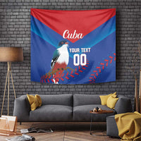 Custom Baseball Cuba 2024 Tapestry Cuban Trogon - Dynamic Style - Wonder Print Shop