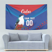 Custom Baseball Cuba 2024 Tapestry Cuban Trogon - Dynamic Style - Wonder Print Shop